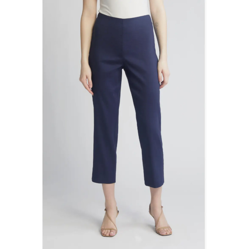KOBI HALPERIN Tori Linen Blend Womens Navy Blue Large Luxury Capsule Vacation